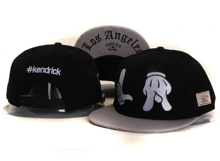 CAYLER & SONS Black Snapback Hat YS 1